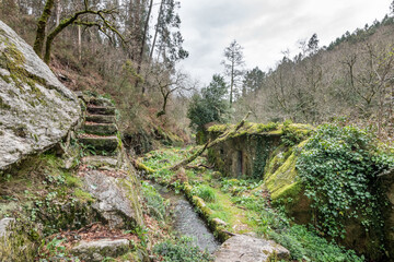 Molino de A Aveleira, en Cuntis (Galicia, España)