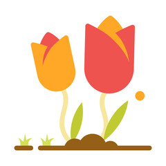 tullips flat icon