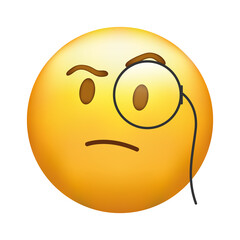 Single emoji icon. Fun icon. Emoticon.