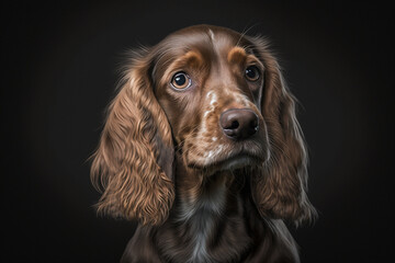Majestic Harrier Dog on a Dark Background - Discover the Traits of this Regal Breed