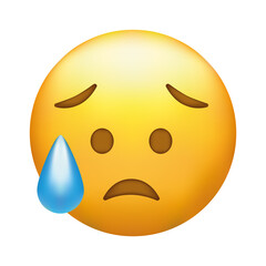 Single emoji icon. Fun icon. Emoticon.