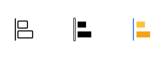 A line graph is a visual representation of data that shows how values change over time or another variable. Vector set of icons in line, black and colorful styles isolated.