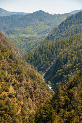 Fototapeta na wymiar River View at Six Rivers National Forest
