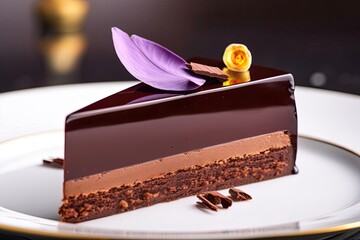 Decadent Sacher Torte, created with Generative AI technology