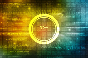 Obraz premium 2d illustration new technology stopwatch 