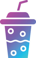 Plastic cup Vector Icon Design Illustration