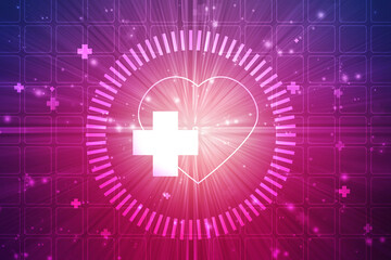 2D illustration medical structure background