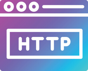 Http Vector Icon Design Illustration