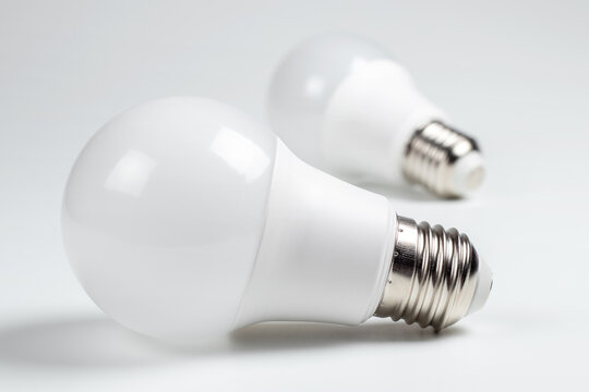 LED light bulb isolated on white background
