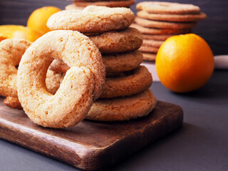 Traditional Spanish pastries  with orange zest