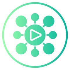marketing gradient icon