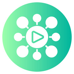 marketing gradient icon