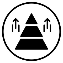 pyramid glyph icon