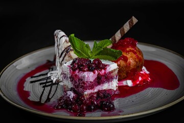 cheesecake with cherries