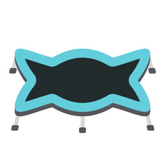 trampoline jumping kids playground children sport isometric area
