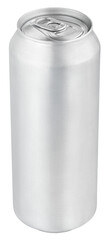 500 ml aluminum beer can isolated on transparent background