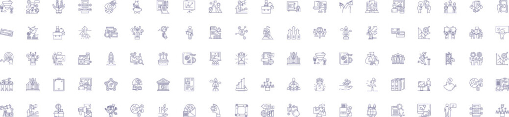 Growth hacking line icons signs set. Design collection of Acquisition, Monetization, Automation, Virality, Analytics, Optimization, Lead Generation, Networking outline concept vector illustrations