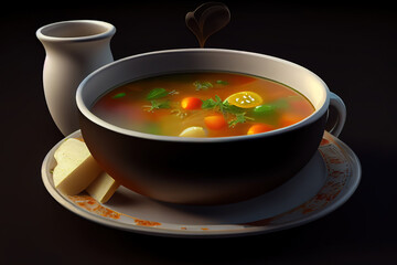fresh soup. Generative Ai