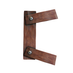 Wooden Planks 3D Lettering or Alphabet