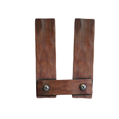 Wooden Planks 3D Lettering or Alphabet