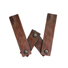 Wooden Planks 3D Lettering or Alphabet