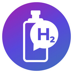 hydrogen gas tank icon