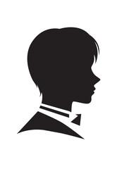 新郎の横顔シルエット