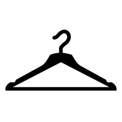 Clothes hanger. Hanger icon vector isolated on white background