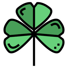 leaves filled outline icon style