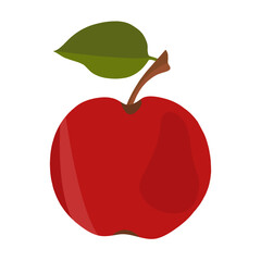  red apple vector illustration. Fruit. Vegetarian food. Snack. Vitamin. Food. Organic. Orchard