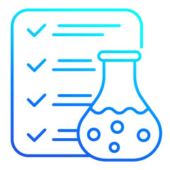 lab test results line design icon
