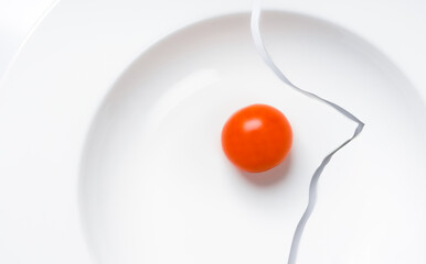 cherry tomato on a plate