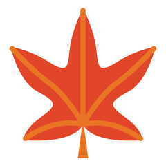 leaves flat icon style