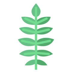 leaves flat icon style