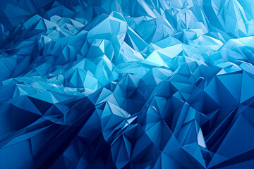 Obraz premium Geometric blue ice texture background. - pattern, modern, minimalistic, cool, serene, calm.
