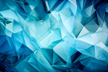 Geometric blue ice texture background. - pattern, modern, minimalistic, cool, serene, calm.