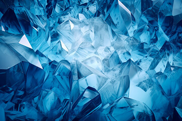 Geometric blue ice texture background. - pattern, modern, minimalistic, cool, serene, calm.