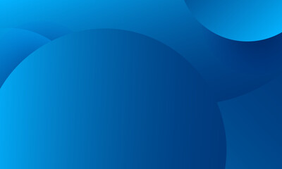 Blue bstract background with circles. Vector illustration
