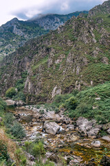 Cares River, Mountain Range, Picos de Europa National Park, Asturias, Spain, Europe