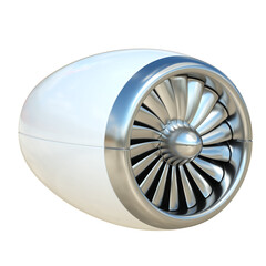 Jet engine 3d rendering