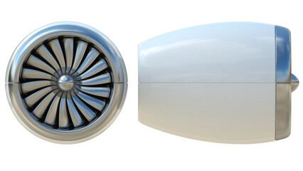 Jet engine 3d rendering