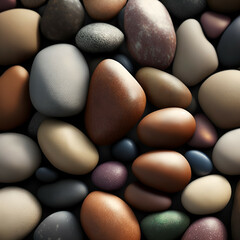 Fototapeta na wymiar black and white stones - Stones background - Generative AI
