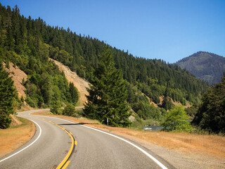 Winding Road Outside of Klamath National Forest