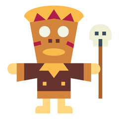 witch flat icon style