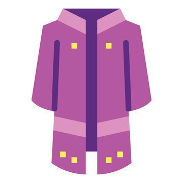 Coat Flat Icon Style