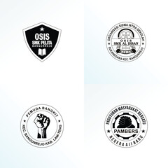 Obraz premium sample stamp logo design