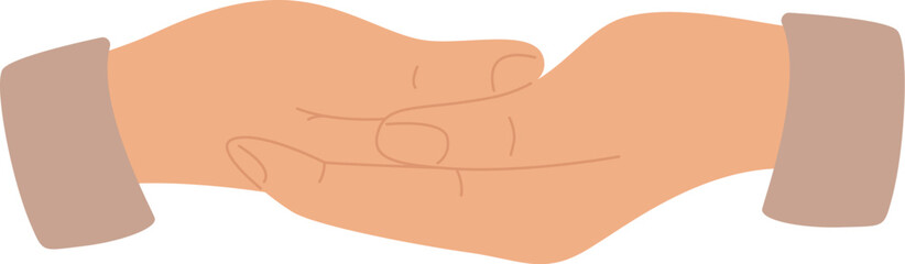 Hands showing shapes