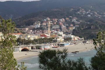 Obraz premium Moneglia village in Liguria 