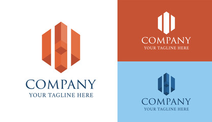 Modern Company Logo Vector Design Element For Your Company Logo. Flat Vector Company Logo Design Template Element