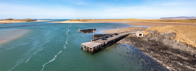 Aerial view of Ballyness Pier in County Donegal - Ireland © Lukassek